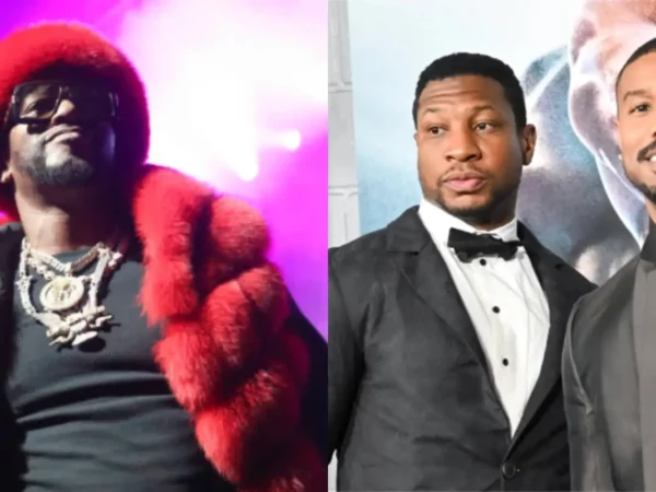 Rappers are defending the intimate photo shoot between Jonathan Majors and Michael B. Jordan
