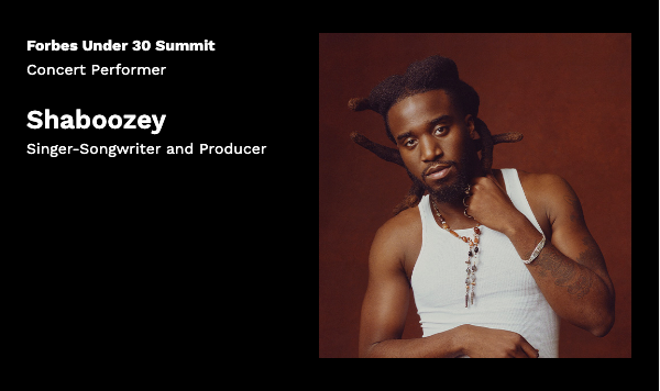 Singer-Songwriter Shaboozey  To Perform At Forbes’ 2024 Under 30 Summit Signature Opening Concert