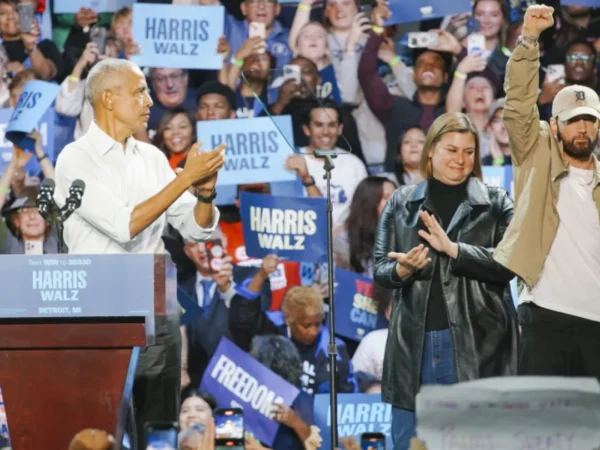 Barack Obama Drops Eminem Bars At Kamala Harris Rally In Detroit 