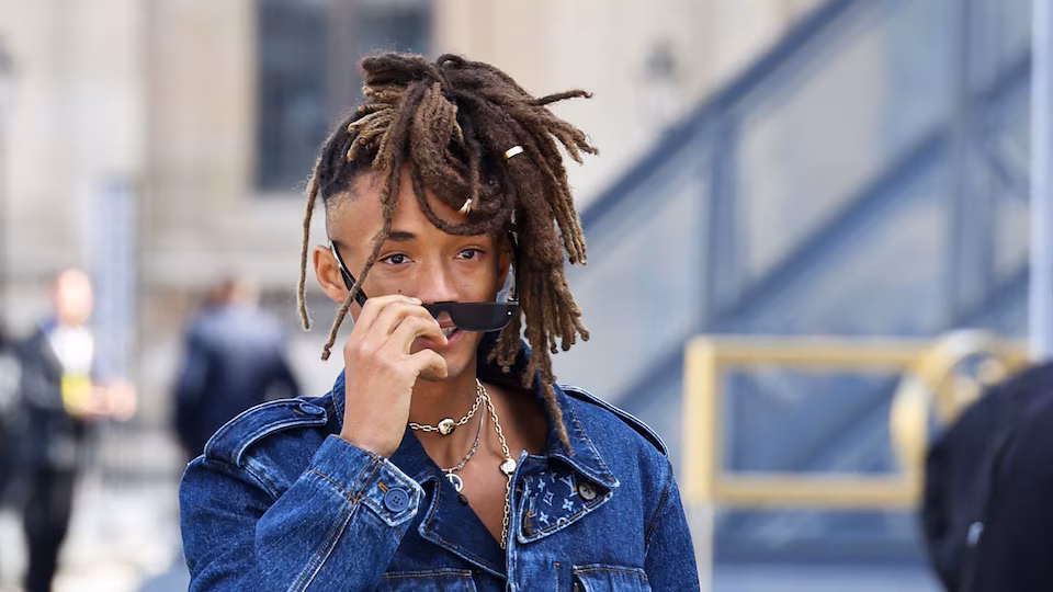 Jaden Smith Elevates 90s Streetwear In A Denim Louis Vuitton Ensemble
