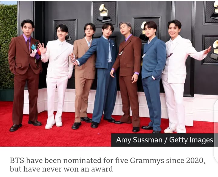 BTS Declines Grammy Consideration, Citing Concerns Over Language-Based Recognition