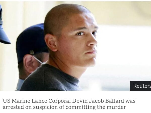 US Marine Held Over Suspected Murder In Japan