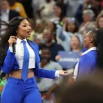 Megan Thee Stallion Stuns At Victoria’s Secret Fashion Show With Plunging Neckline & Angel Wings